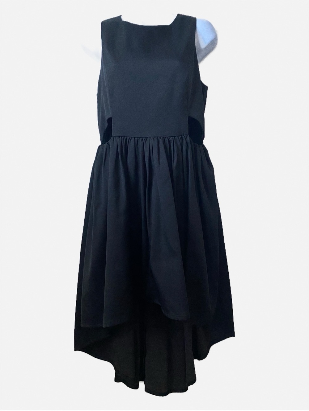 Holiday Cocktail Cutout High Low Hem Party Francesca Collection Quiet Lux Dress